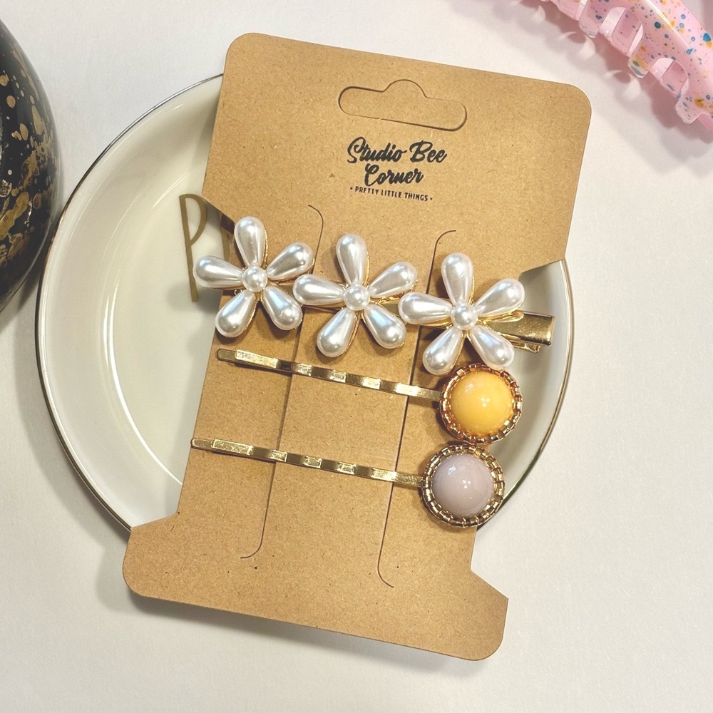 Boho Hair Clip & Pin Trio